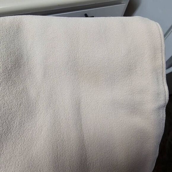 Sally Lapointe Trousers Wide Leg Cream Pants Size 4 - Picture 9 of 9